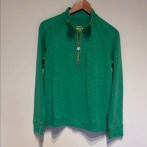 NWT Lilly Pulitzer Green Quarter-Zip Pullover
